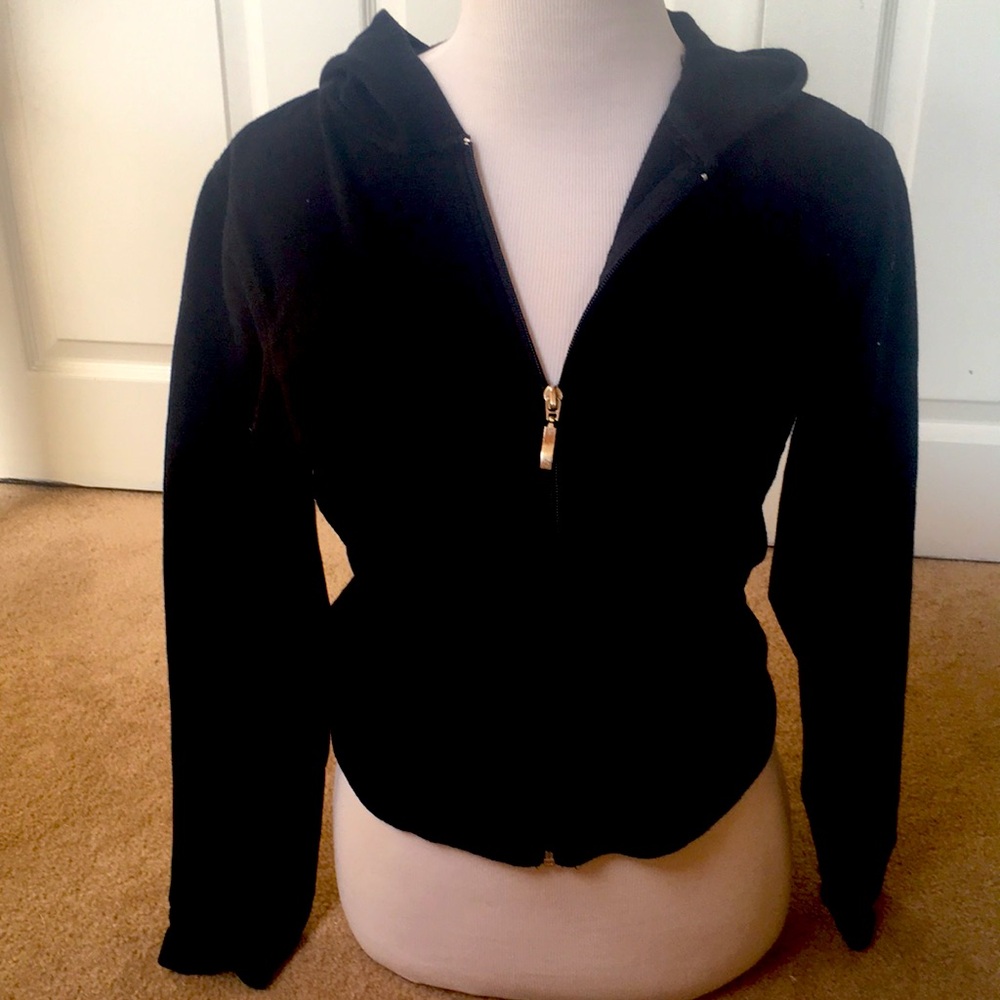 Great  Black  Zipper Hoodie